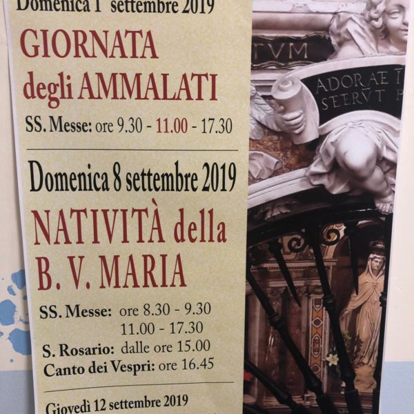 Giornata del malato Residenza Protetta Santuario - Opere Sociali Servizi Savona